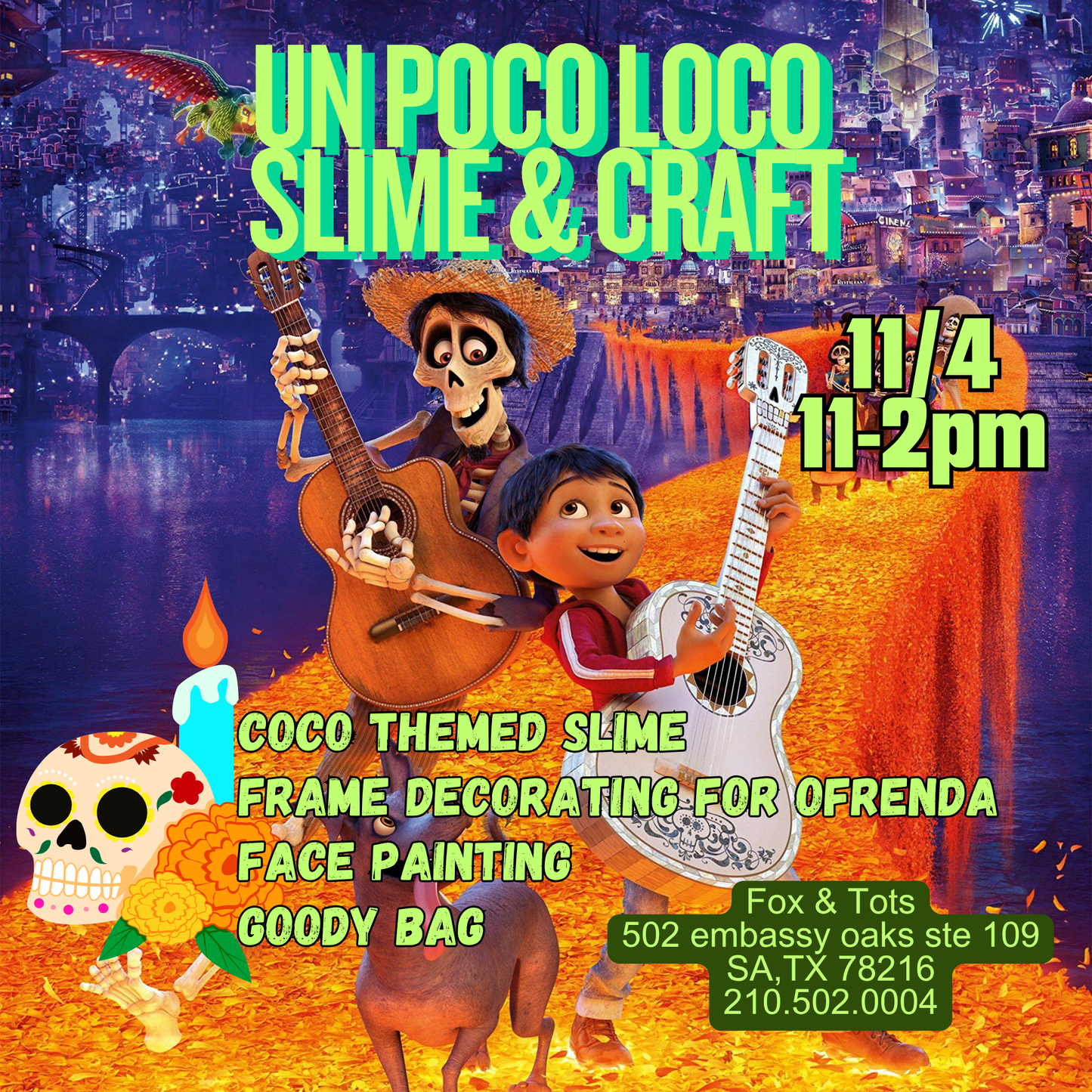 Un POCO slime & craft 11/4 11am-2pm