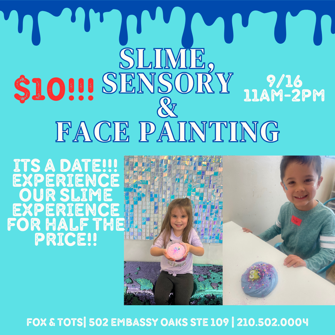 TODDLER TUESDAY HALF PRICE SLIME & SENSORY! 9/16 11am-2pm