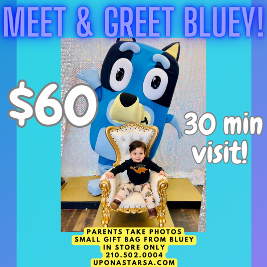 MEET YOUR FAVORITE BLUE DOG! In store only!