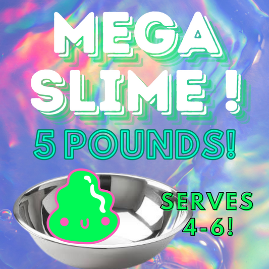 BOOK YOUR MEGA SLIME EXPERIENCE 5lbs of slime!!