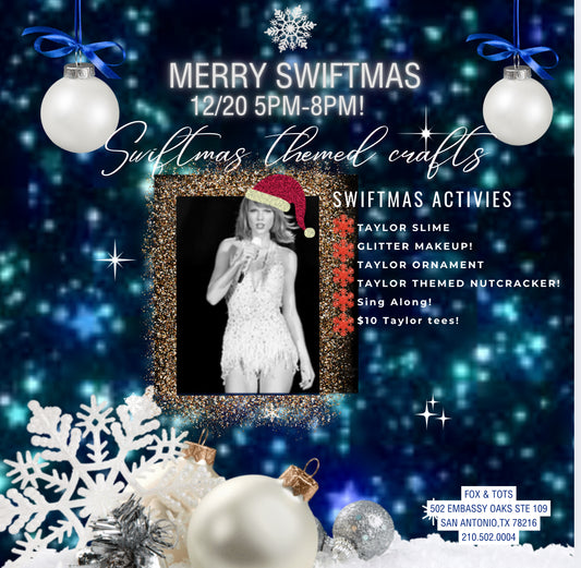 MERRY SWIFTMAS! 12/20 5pm-8pm - come any time! Walkins welcome while supplies last