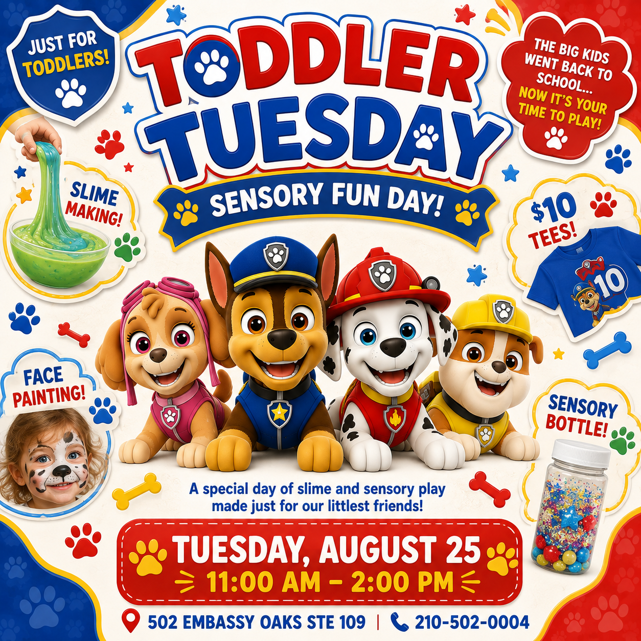 Ready for ACTION PAW PATROL! 8/26 11am-2pm