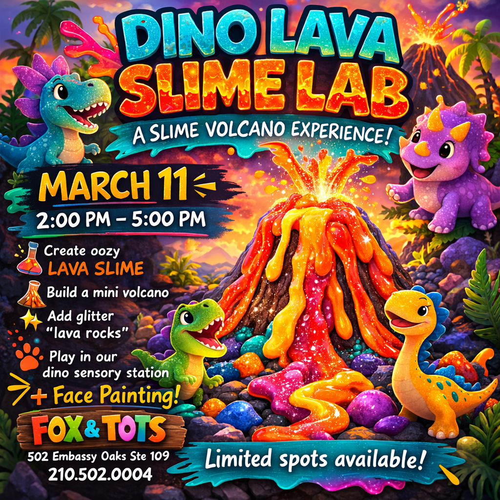SPRING BREAK LAVA LAB VOLCANO SLIME 3/11  2pm-5pm