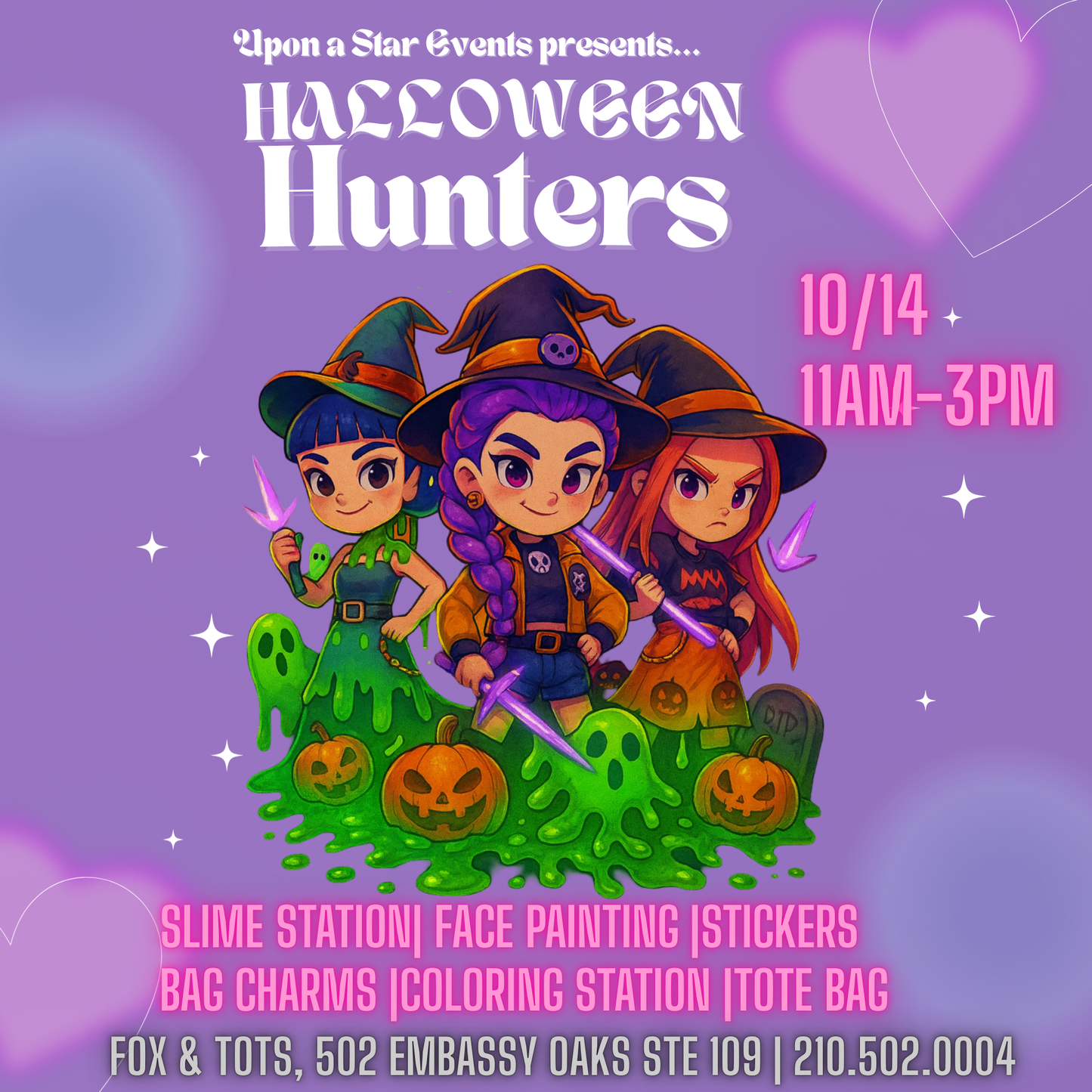 HALLOWEEN HUNTERS 10/14 11am-3pm - RAMEN SLIME