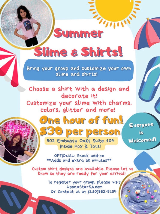 Summer Slime & Tee Bundle! (Min 6)